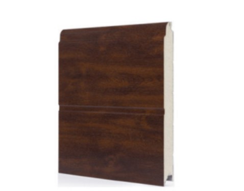 Wide-ribbed Dark Oak (RAL8011) Slétt áferð
